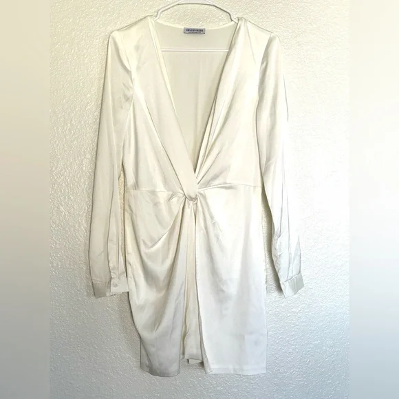 Fashion Nova Sugar Free Pearl color Mini Dress Sz. L - Picture 5 of 14